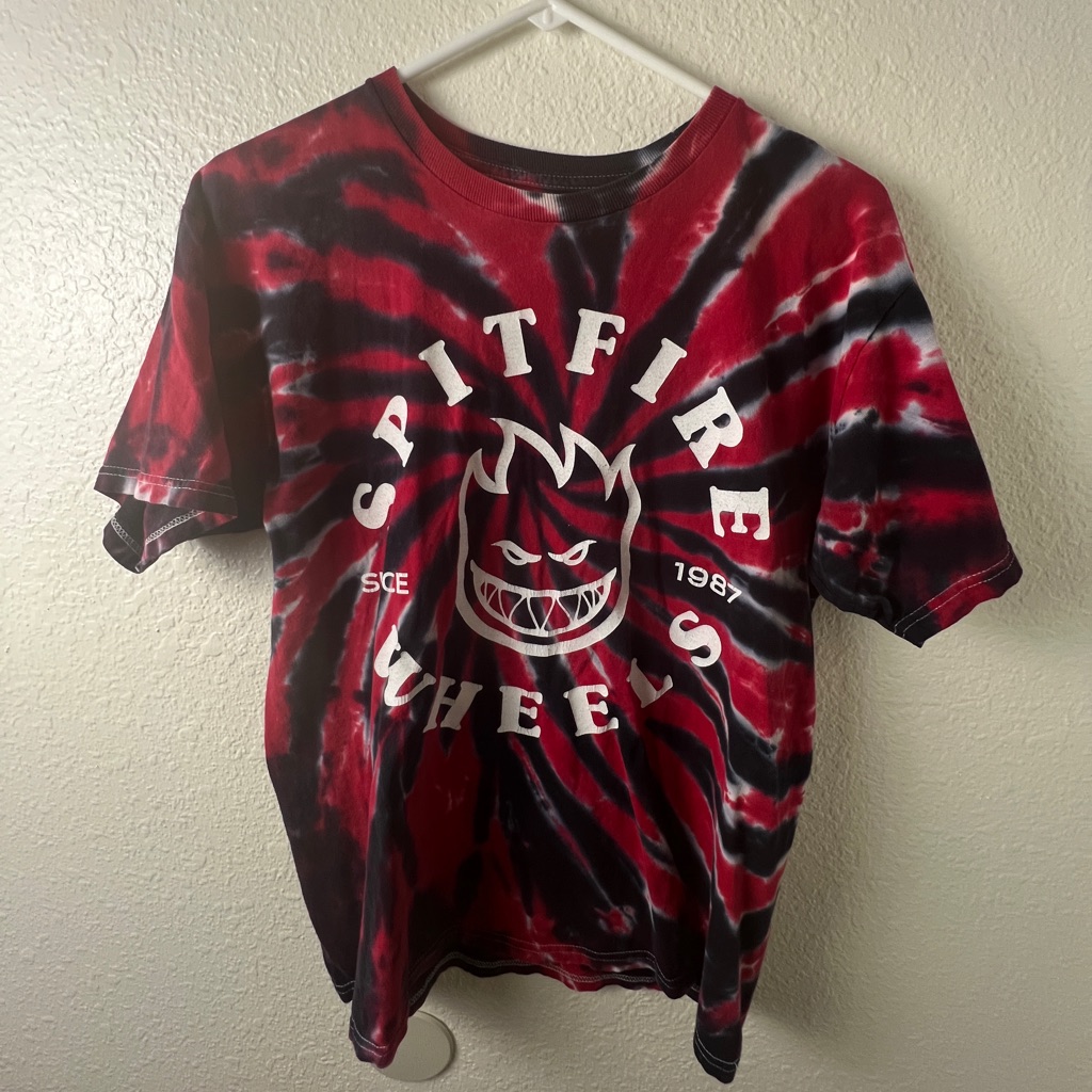 Spitfire Skateboarding Tie Dye Shirt Skateboarding